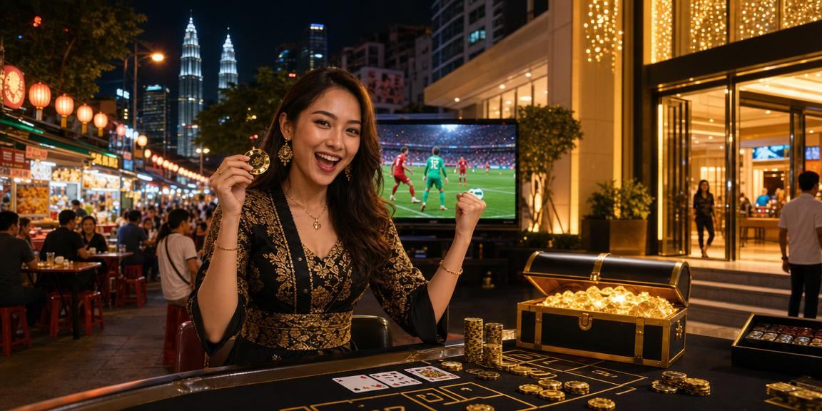 Permainan baccarat gaya Melayu Kuala Lumpur menggambarkan suasana meja kasino th18